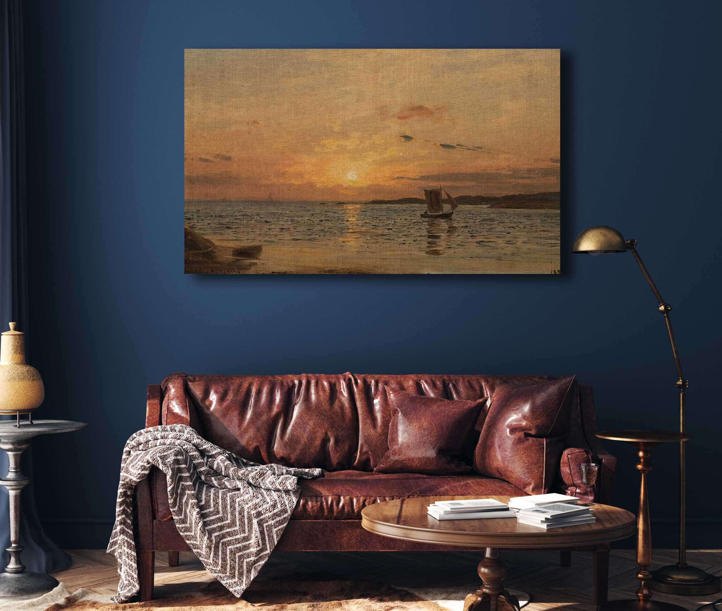 Solnedgang Hvaler by Amaldus Nielsen