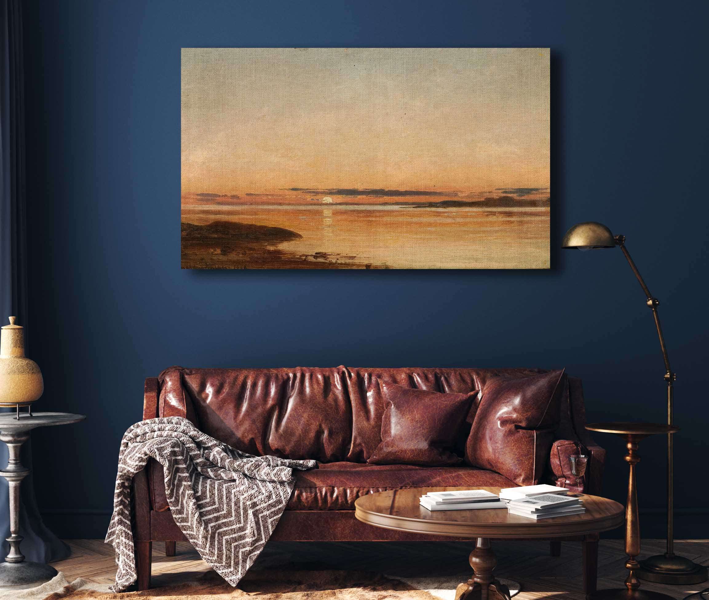 Solnedgang Ved Fredrikstad by Amaldus Nielsen