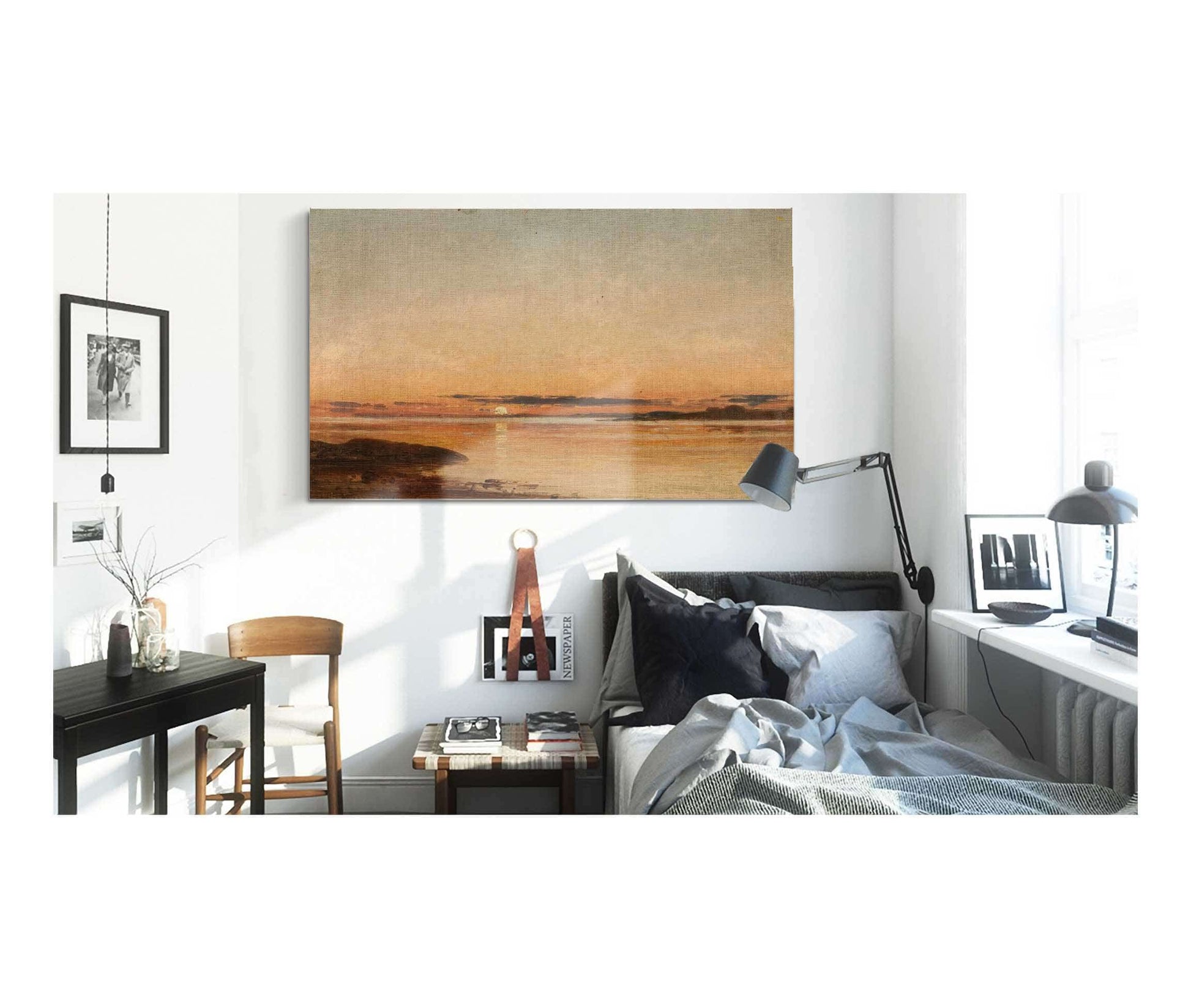 Solnedgang Ved Fredrikstad by Amaldus Nielsen