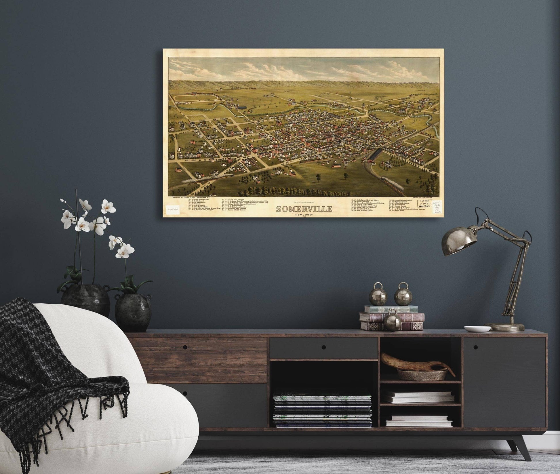 Somerville New Jersey 1882  State Of New Jersey