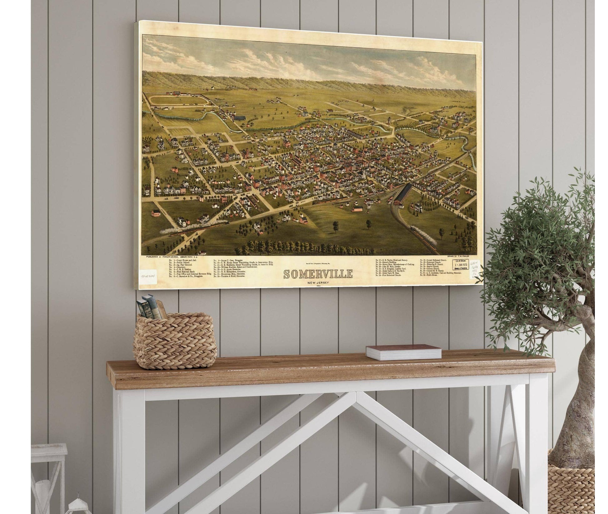 Somerville New Jersey 1882  State Of New Jersey
