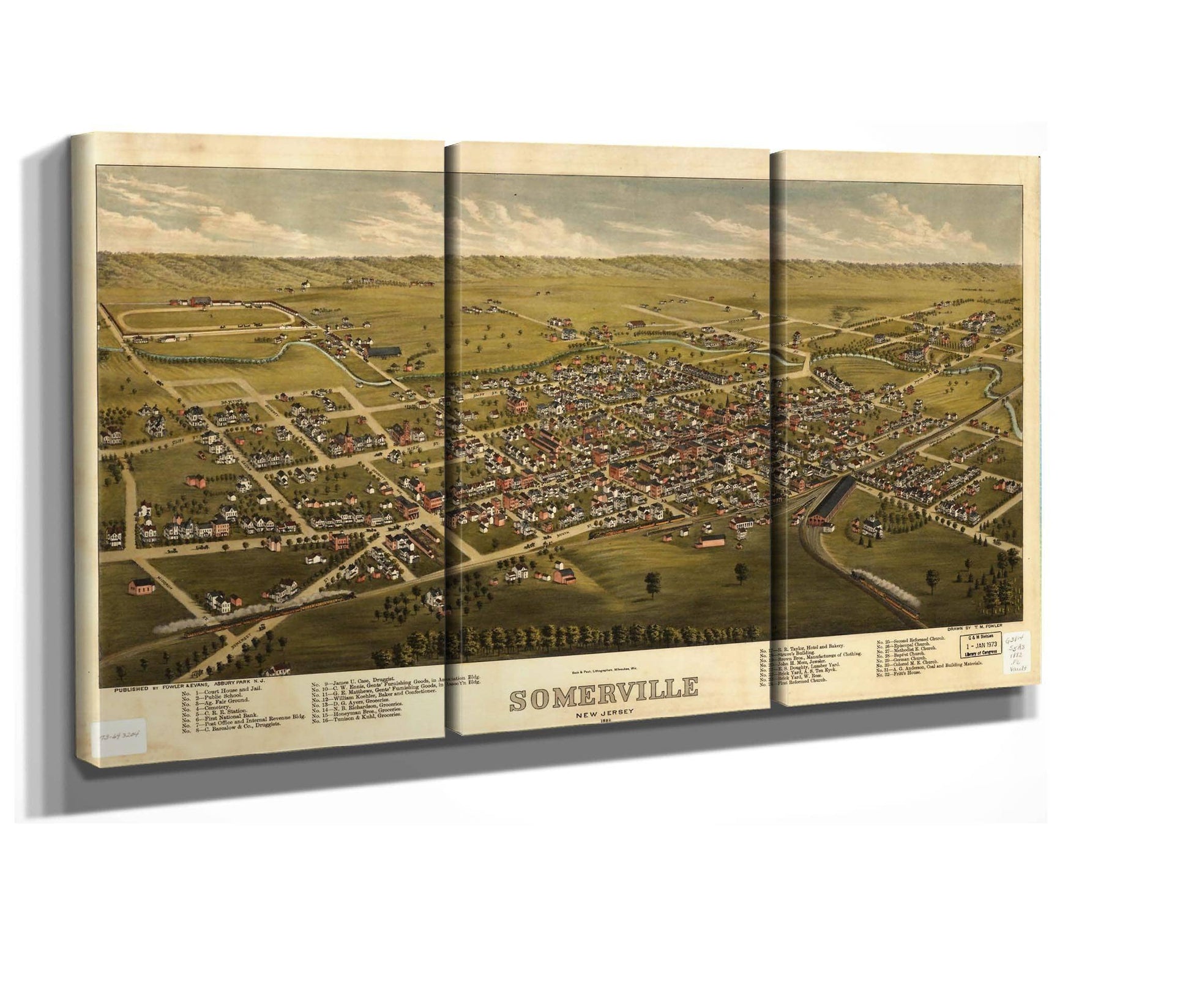 Somerville New Jersey 1882  State Of New Jersey