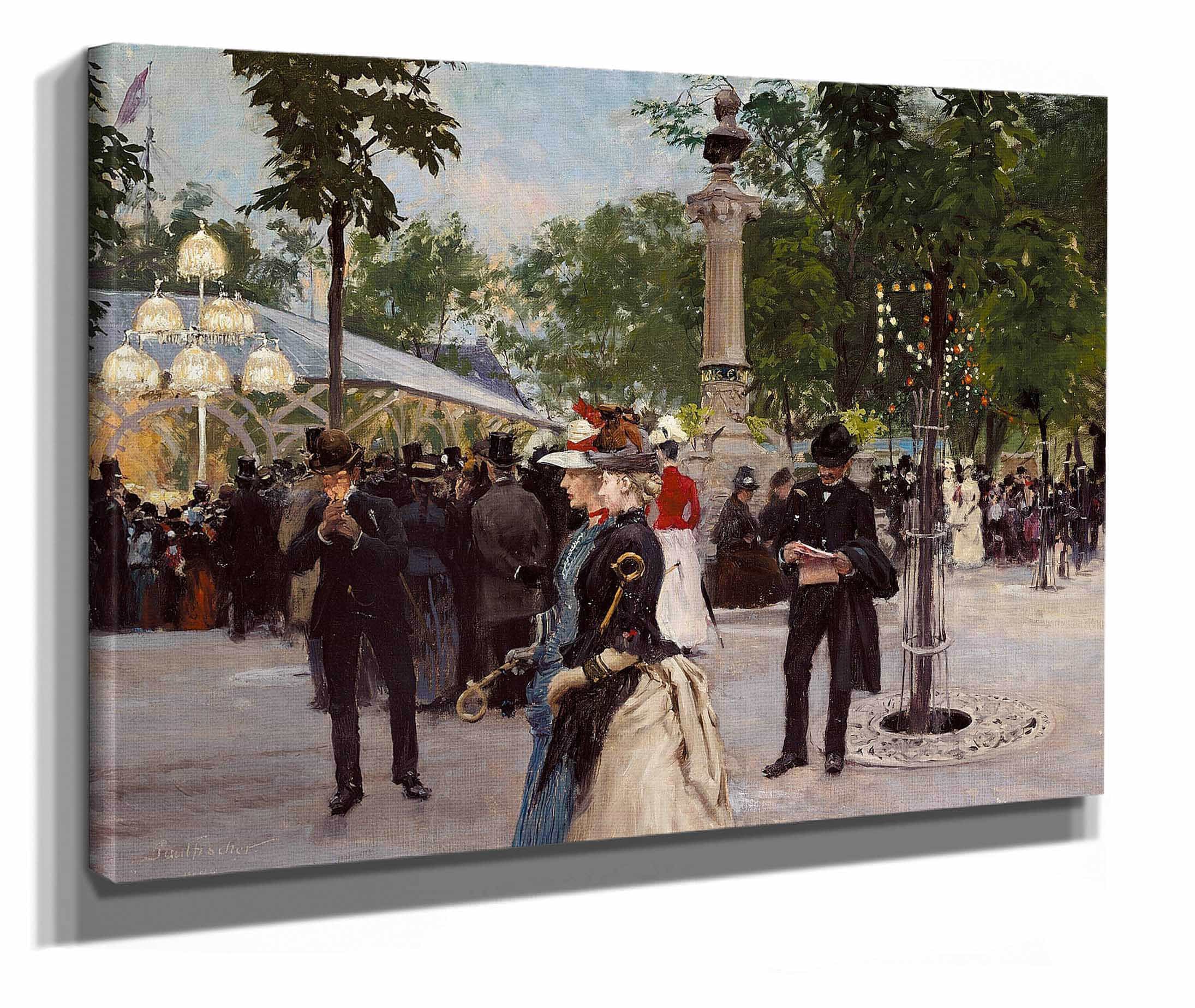 Sommeraften I Tivoli by Paul Fischer