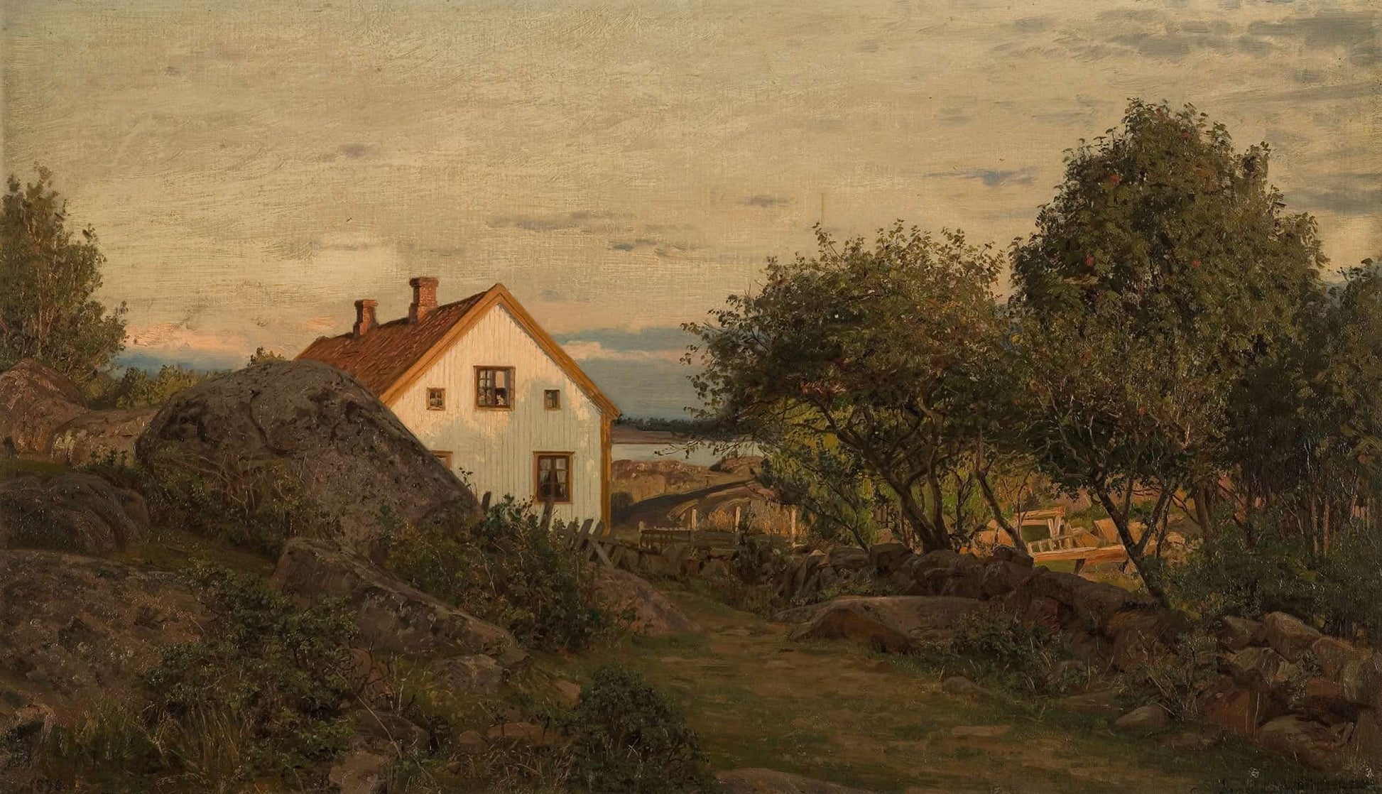 Sommeraften Ved Hvaler by Amaldus Nielsen