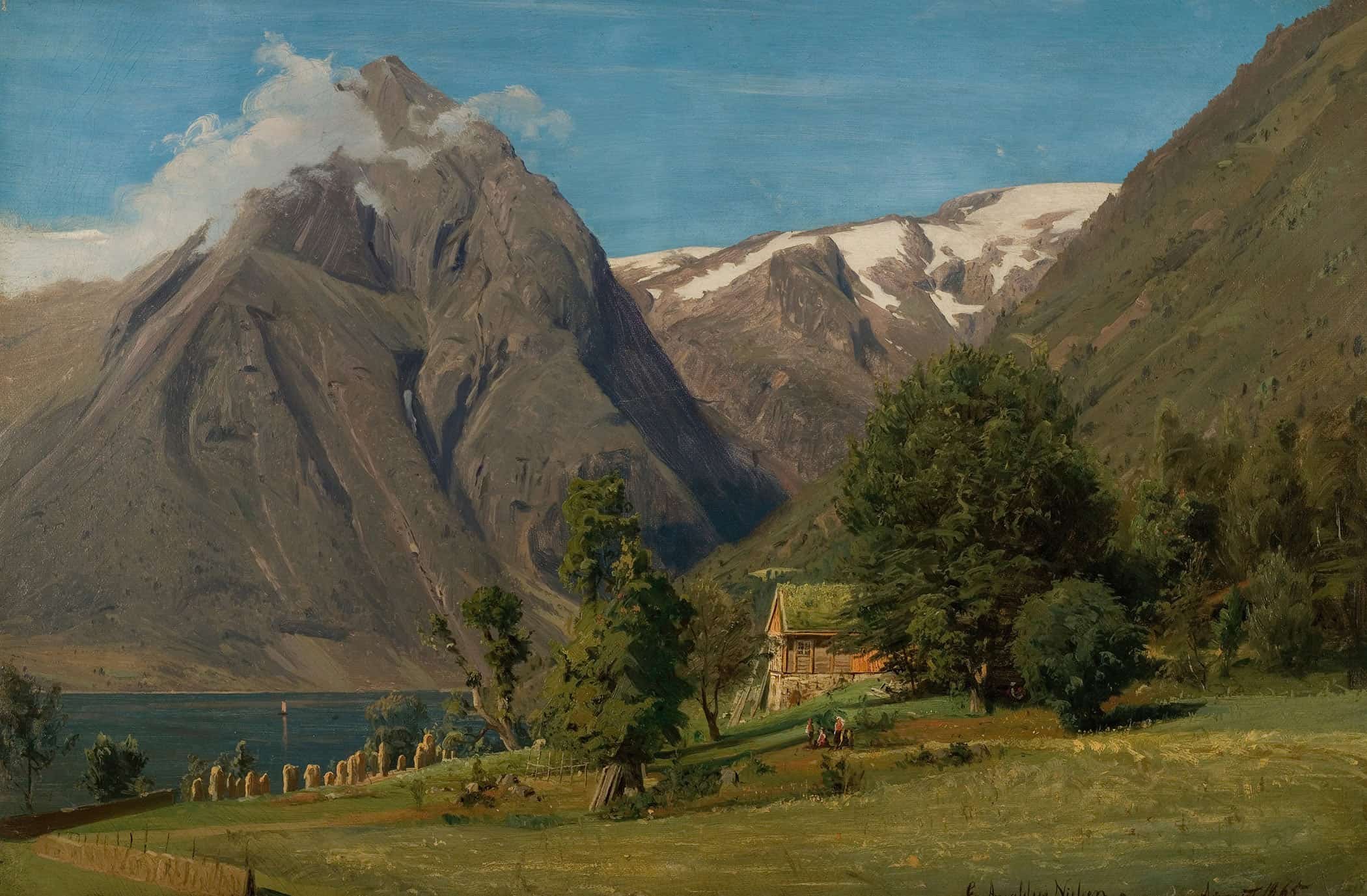 Sommerdag Balestrand by Amaldus Nielsen