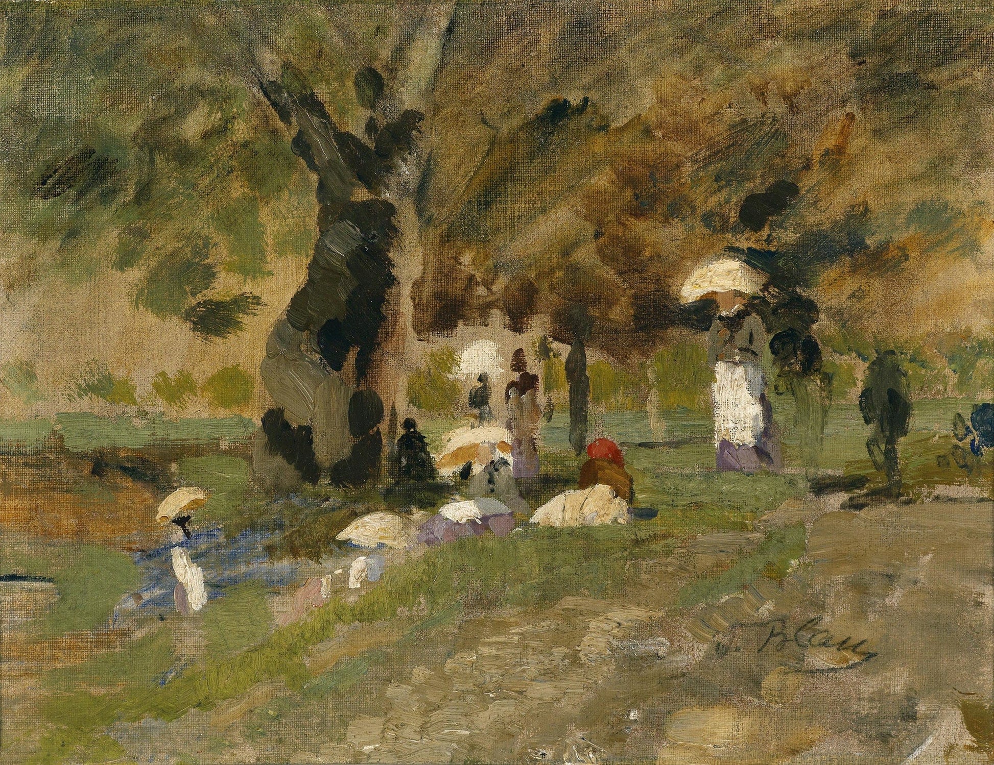 Sommertag Im Prater by Tina Blau