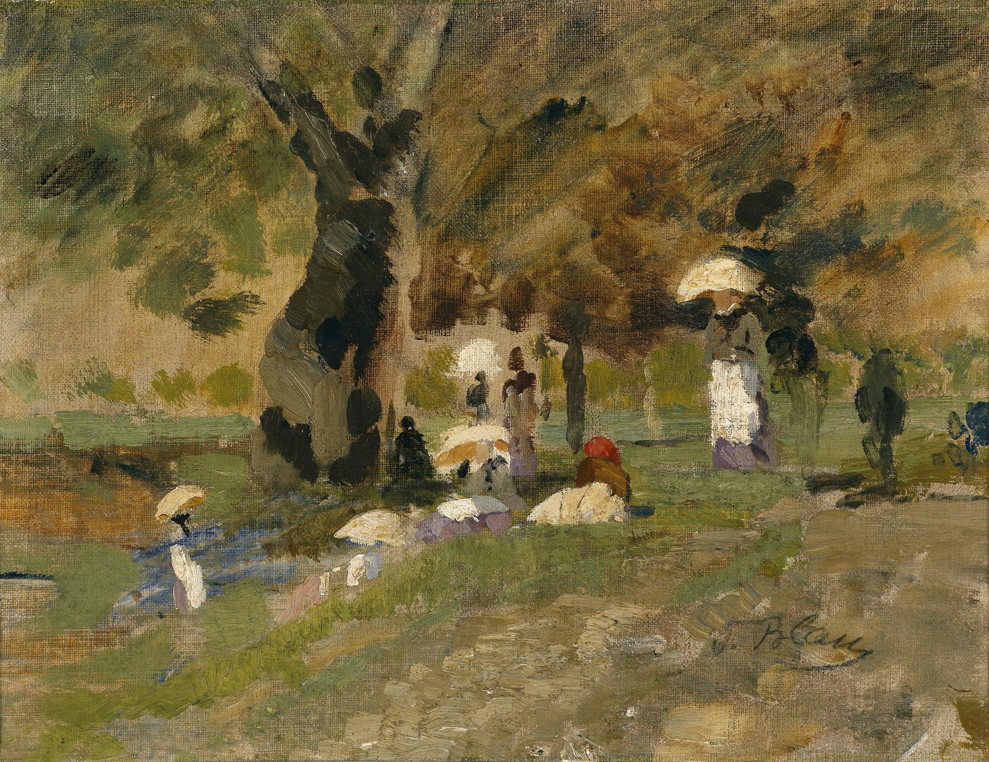 Sommertag Im Prater by Tina Blau