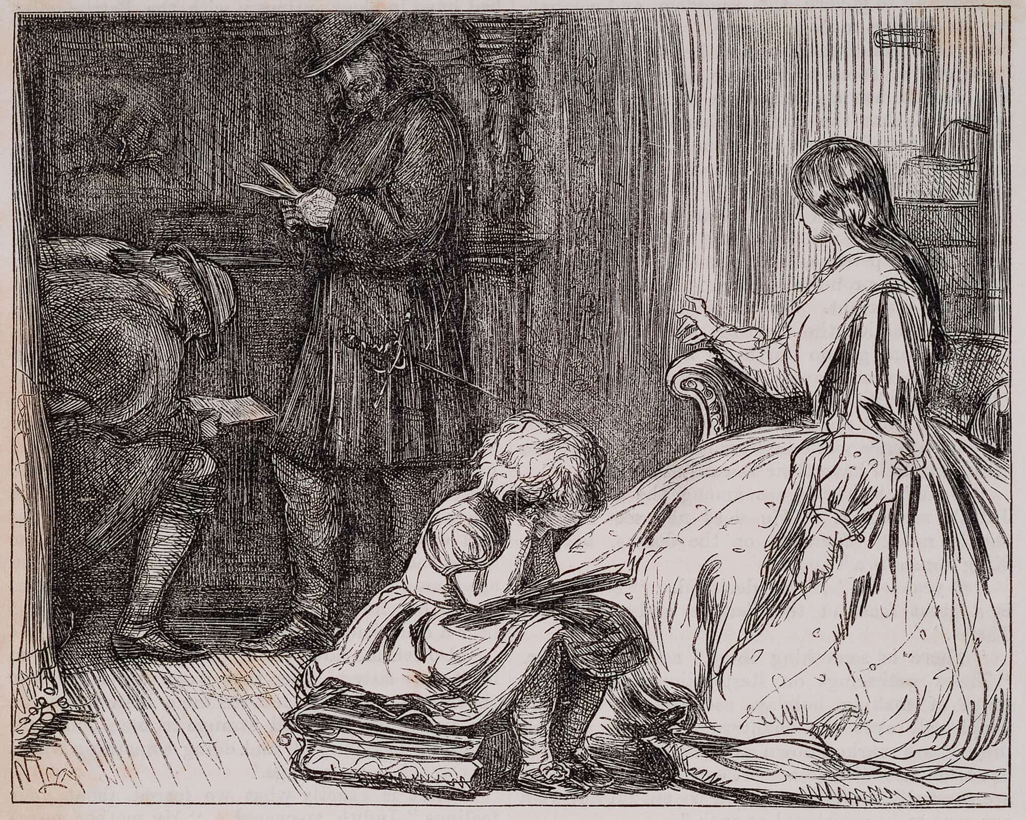 Son Christopher The Constables Breaks Into The House by Sir John Everett Millais