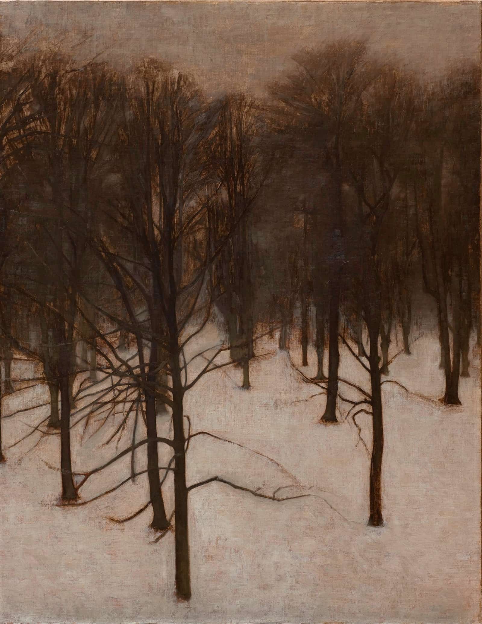 Sondermarken Park In Winter by Vilhelm Hammershoi