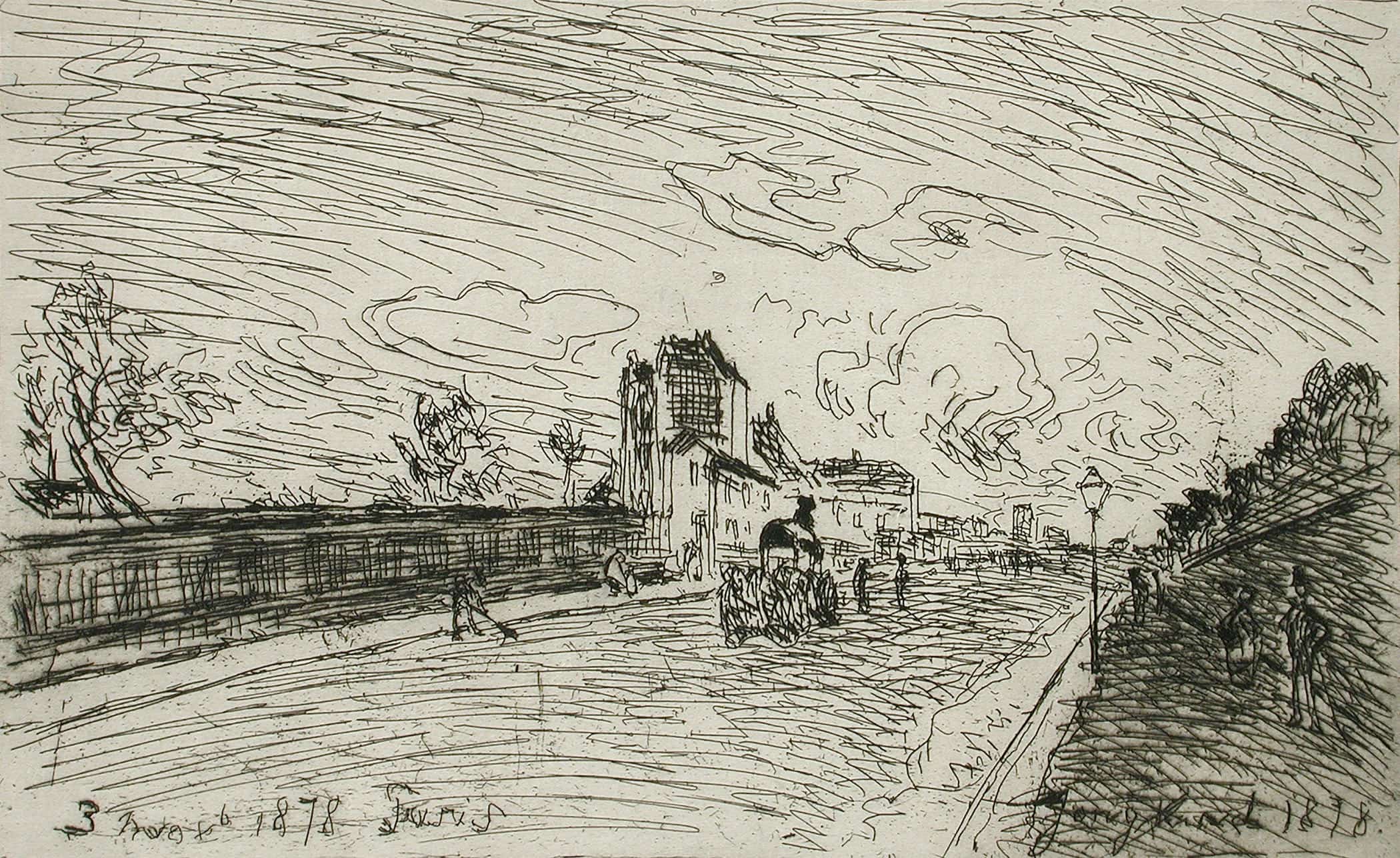 Sortie De La Maison Cochin by Johan Barthold Jongkind