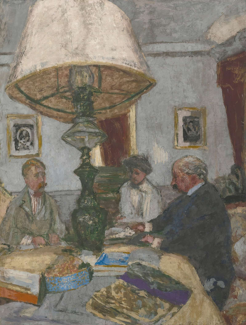 Sous La Grande Lampe A Saint Jacut by Edouard Vuillard