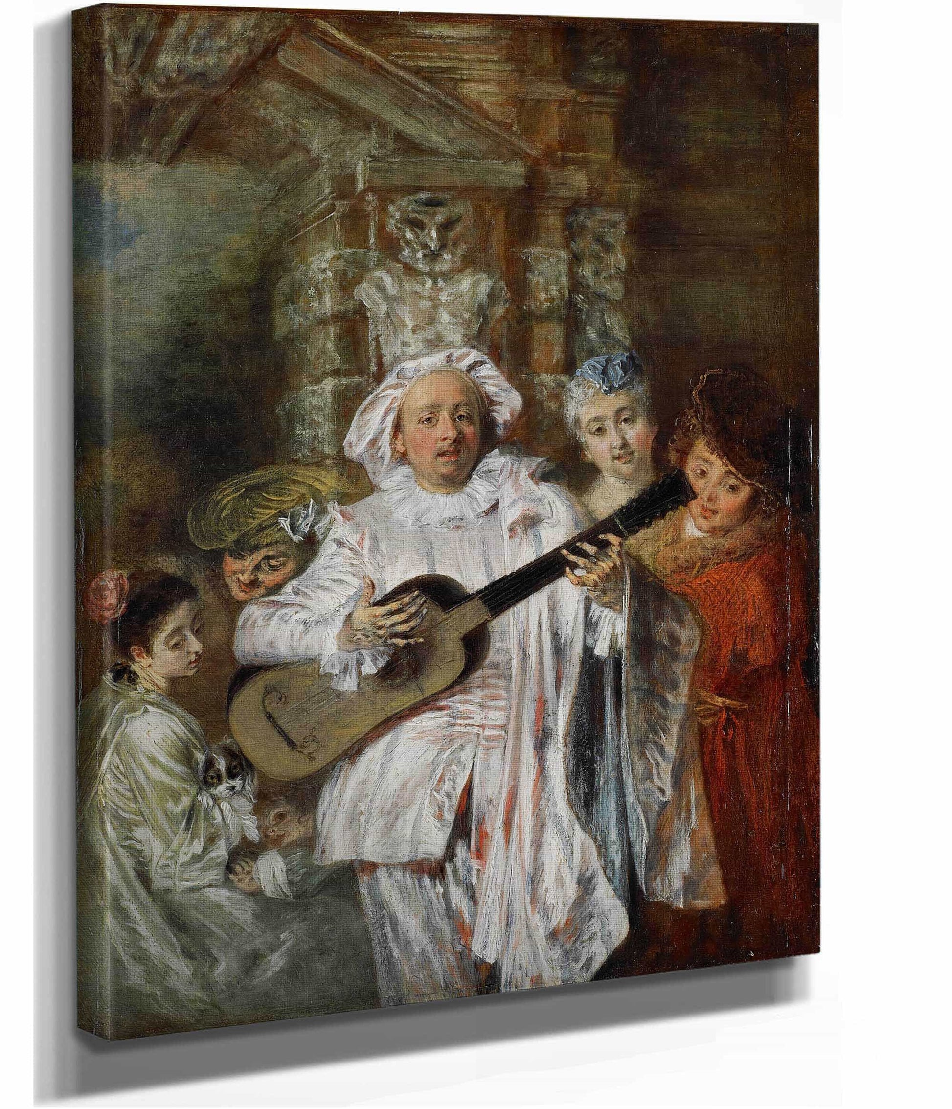 Sous Un Habit De Mezetin  by Jean Antoine Watteau