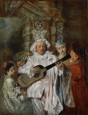 Sous Un Habit De Mezetin  by Jean Antoine Watteau