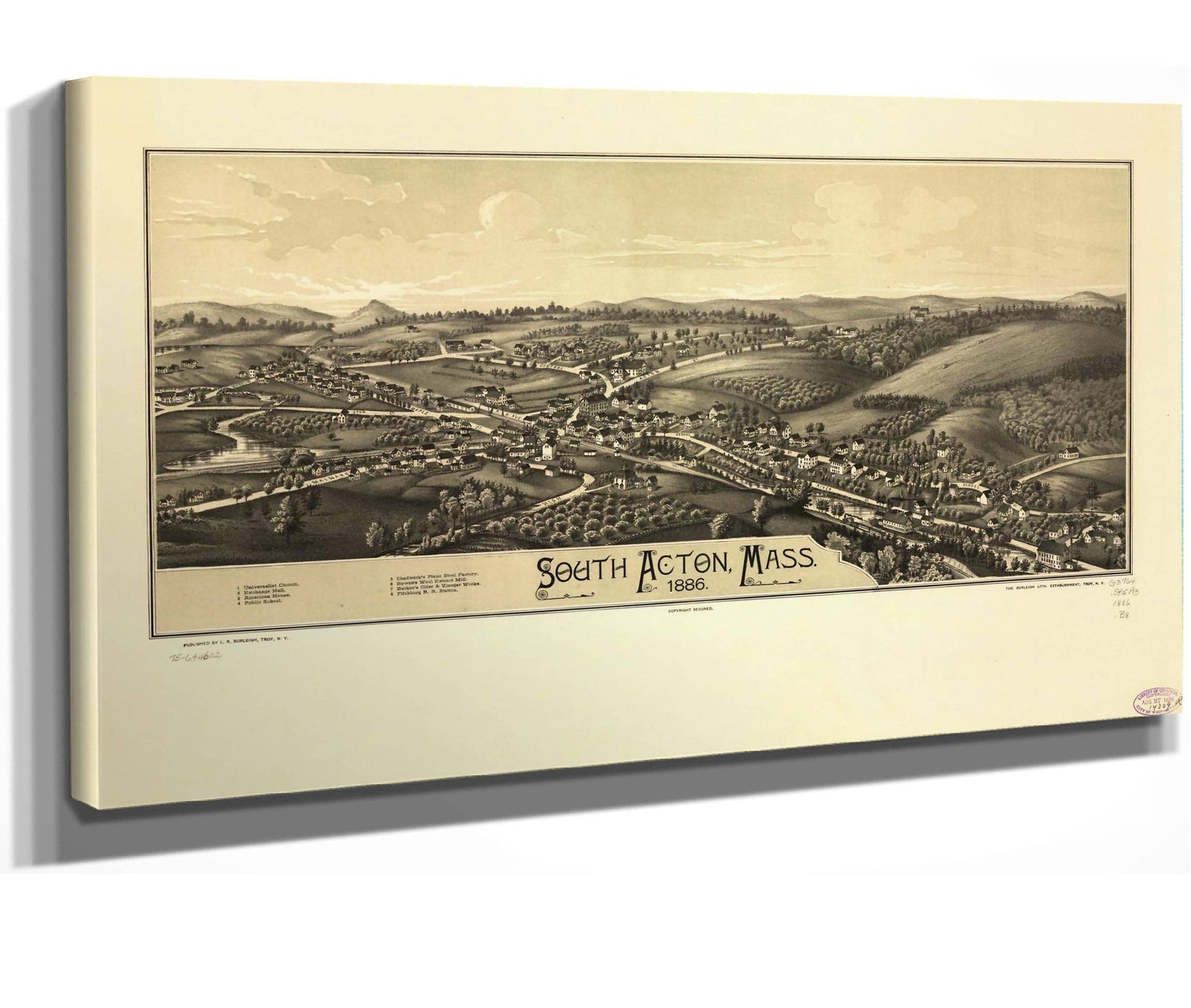 South Acton Mass 1886  State Of Massachusetts