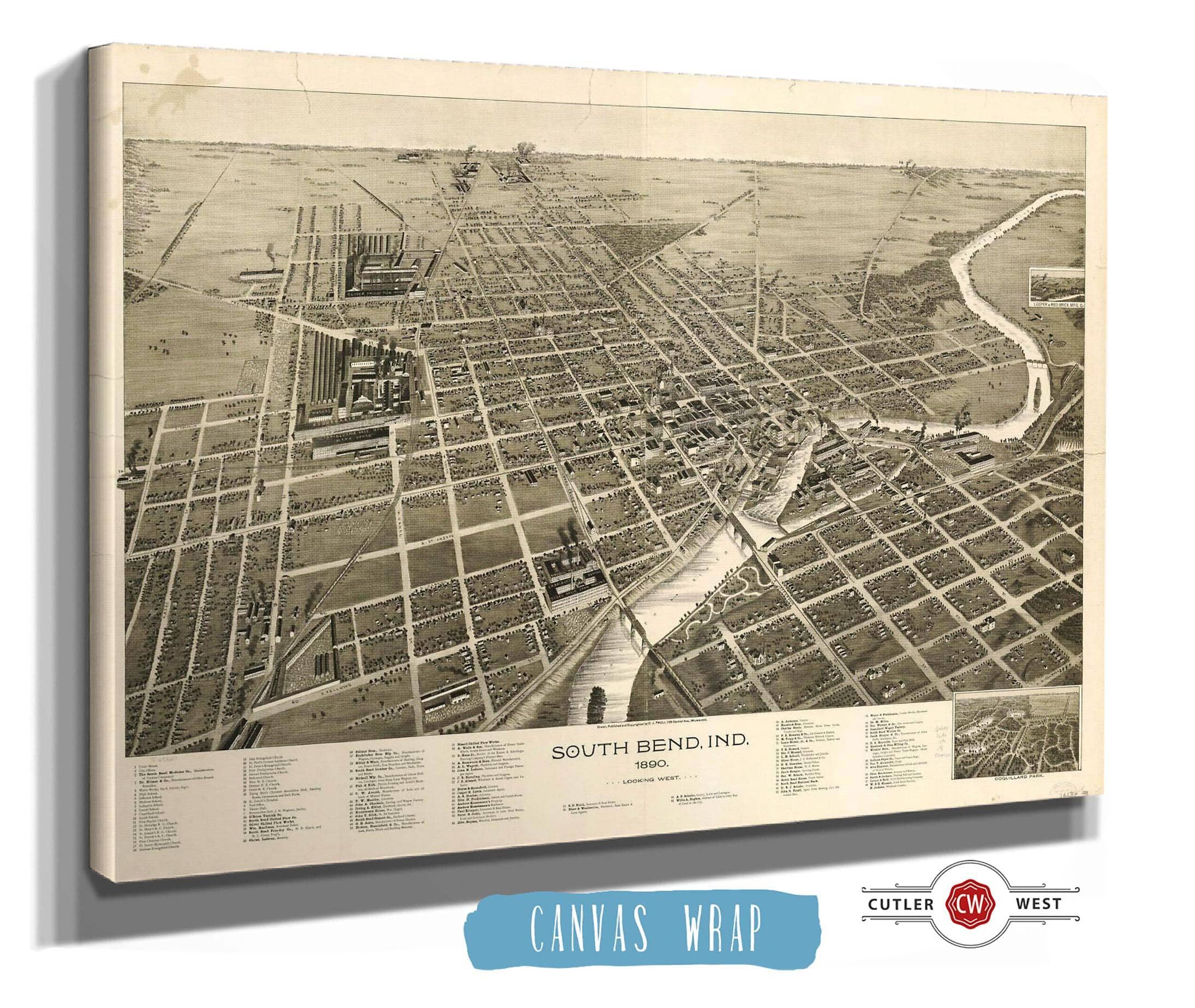 South Bend Ind 1890 State of Indiana