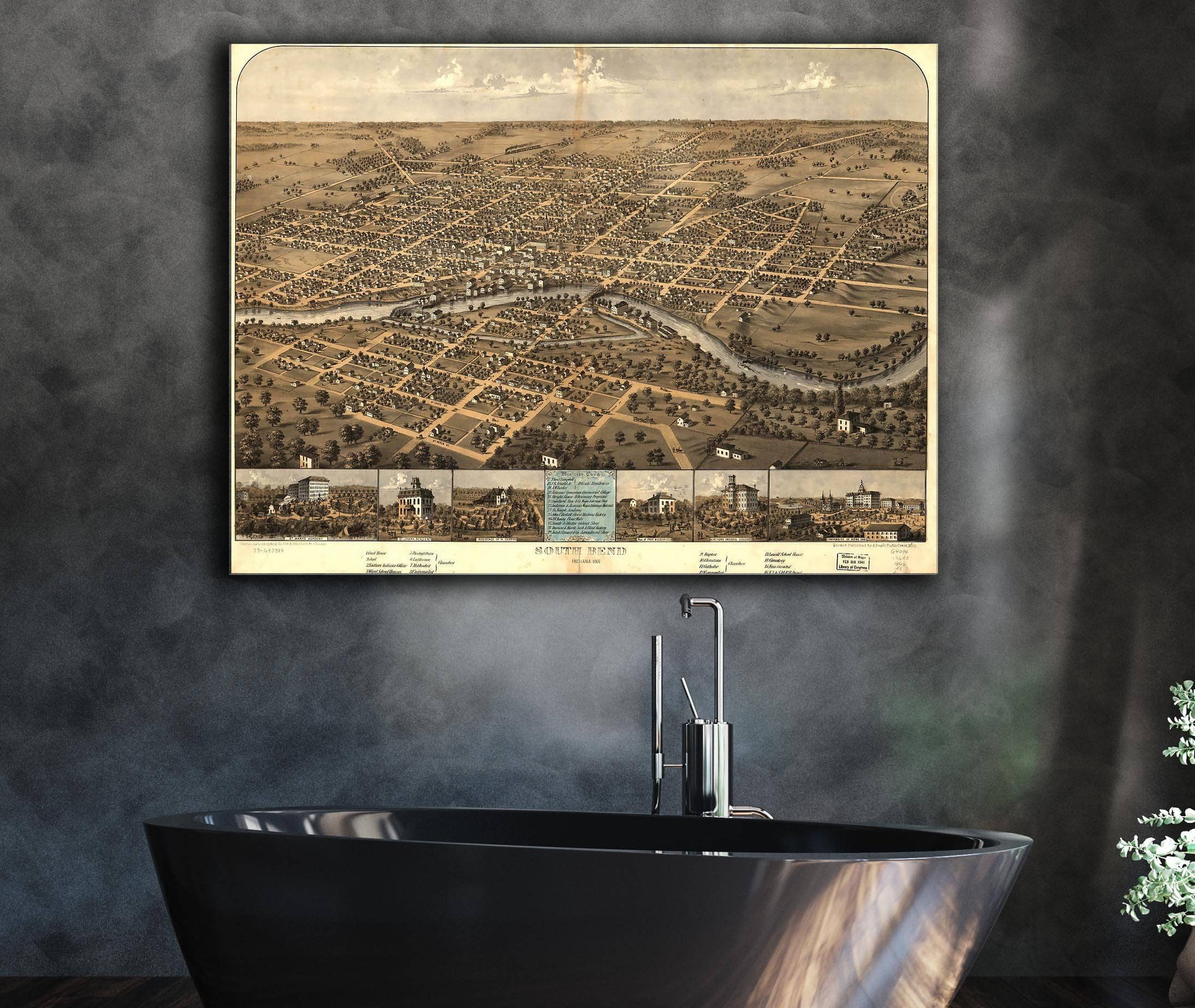South Bend Indiana 1866 State of Indiana