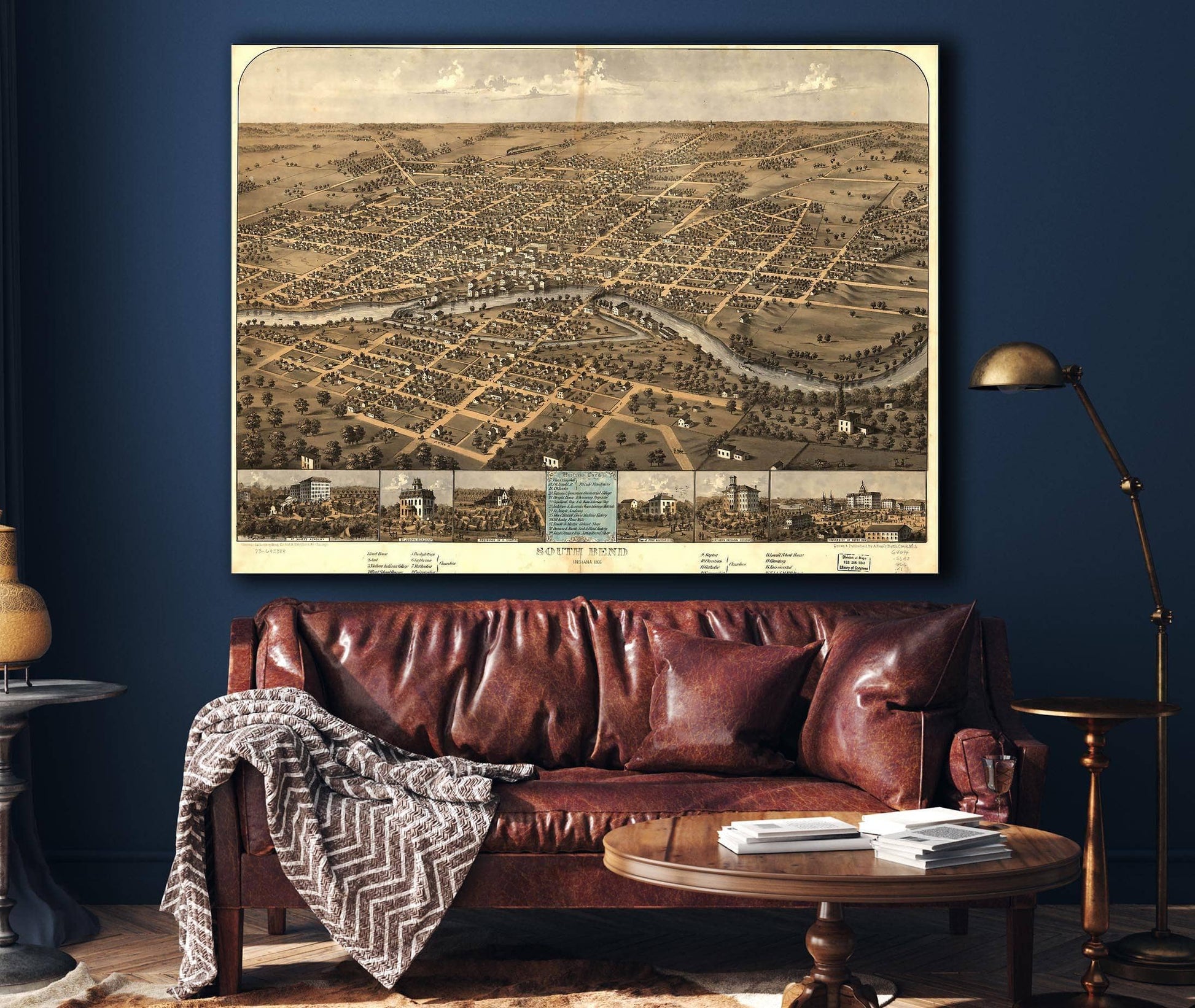 South Bend Indiana 1866 State of Indiana