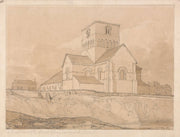 South East View Of The Church Of Lery Near Pont De Larche Normandy by John Sell Cotman