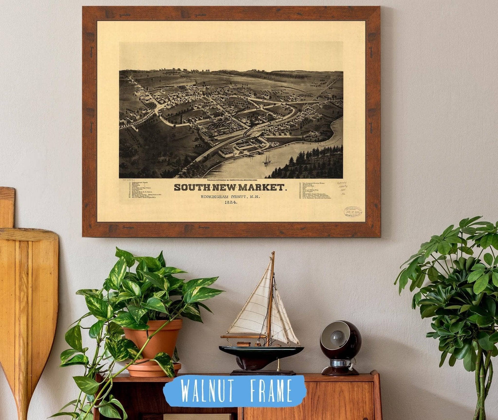 South New Market Rockingham County Nh 1884 State of New Hampshire