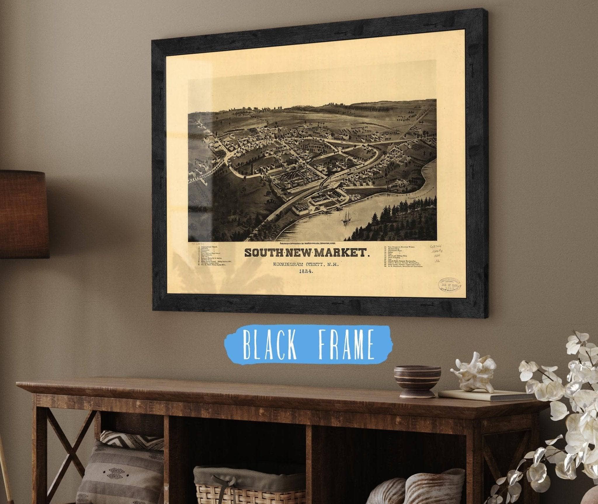 South New Market Rockingham County Nh 1884 State of New Hampshire