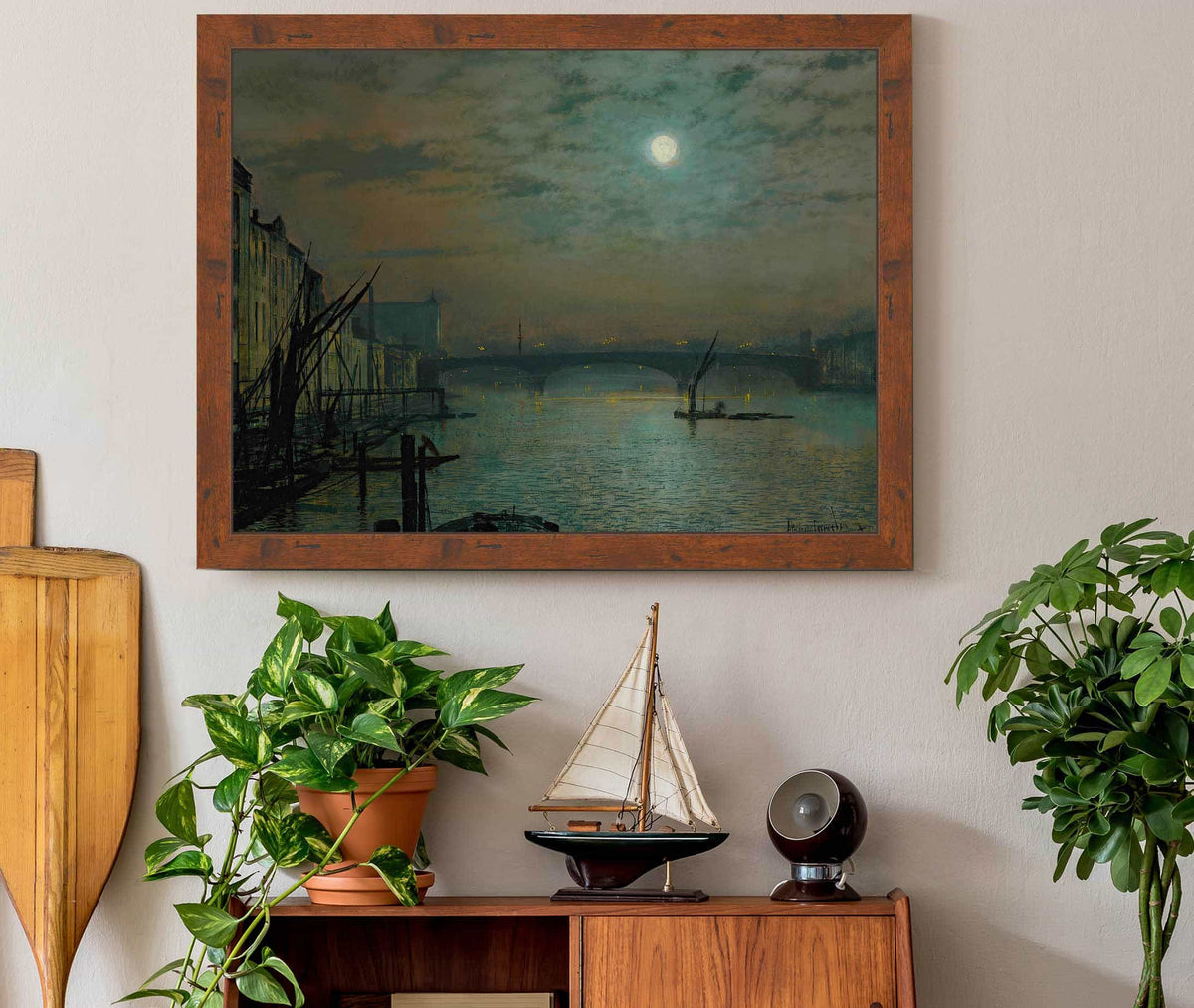 Southwark Bridge By Moonlight by John Atkinson Grimshaw