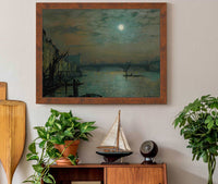 Southwark Bridge By Moonlight by John Atkinson Grimshaw