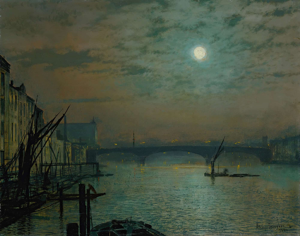 Southwark Bridge By Moonlight by John Atkinson Grimshaw