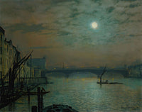 Southwark Bridge By Moonlight by John Atkinson Grimshaw