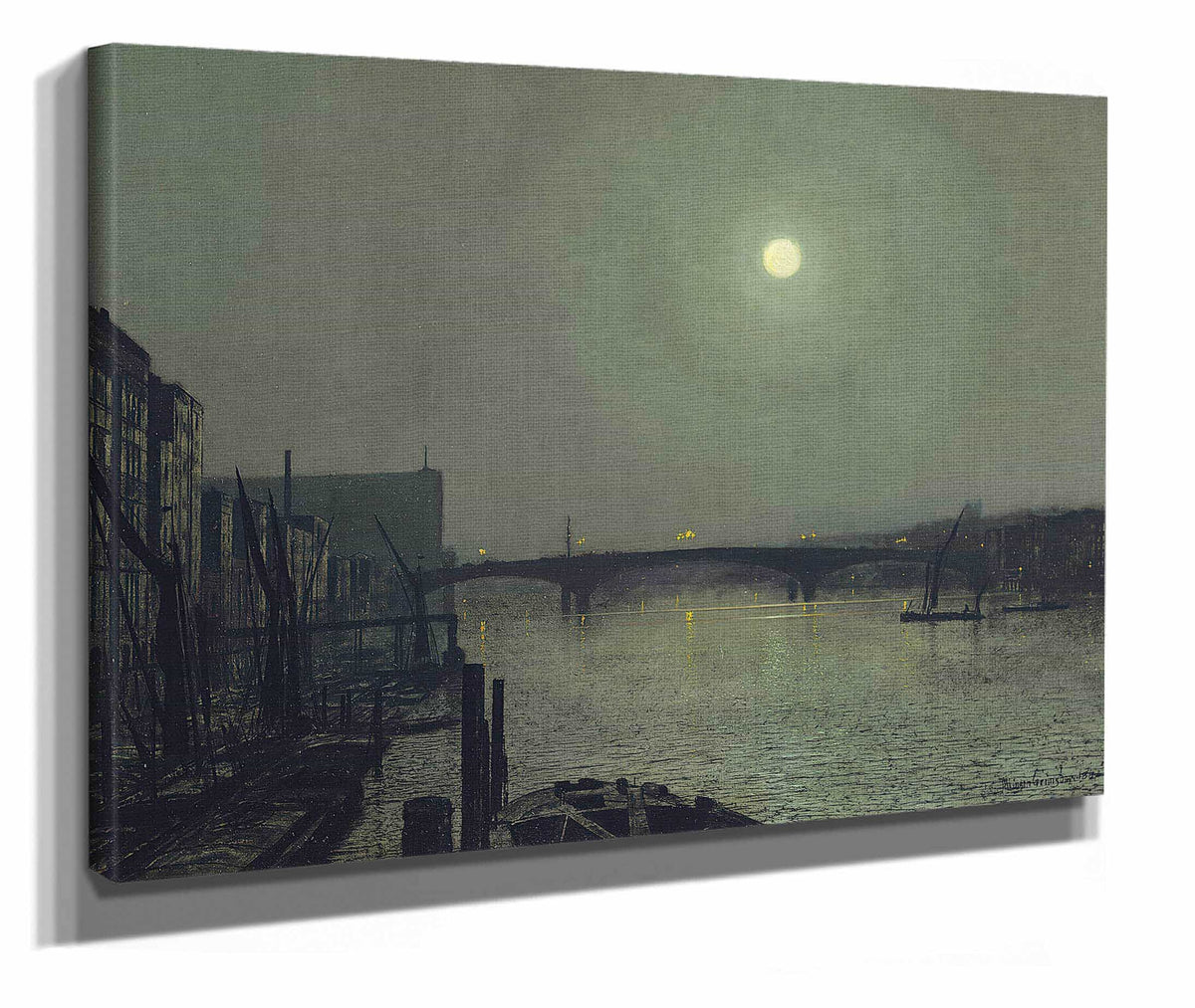 Southwark Bridge From Blackfriars by John Atkinson Grimshaw