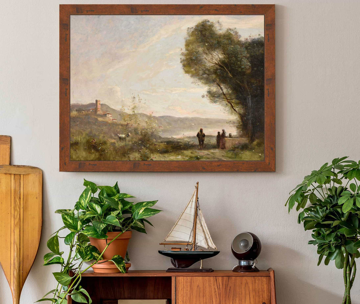 Souvenir Des Rives Mediterraneennes by Jean Baptiste Camille Corot