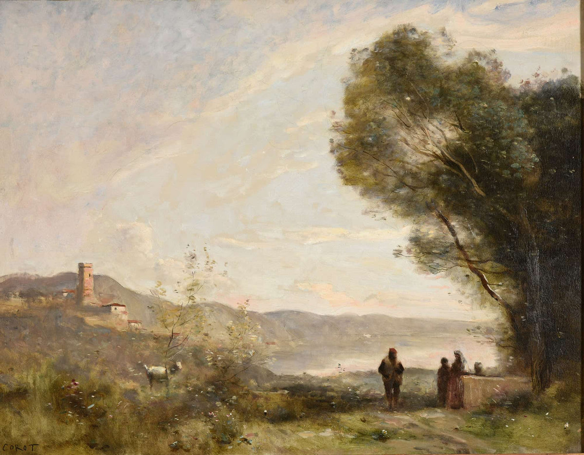 Souvenir Des Rives Mediterraneennes by Jean Baptiste Camille Corot