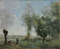 Souvenir Of Coubron by Jean Baptiste Camille Corot