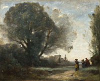 Souvenir Of Terracina by Jean Baptiste Camille Corot