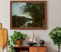 Souvenir Of The Environs Of Lake Nemi by Jean Baptiste Camille Corot