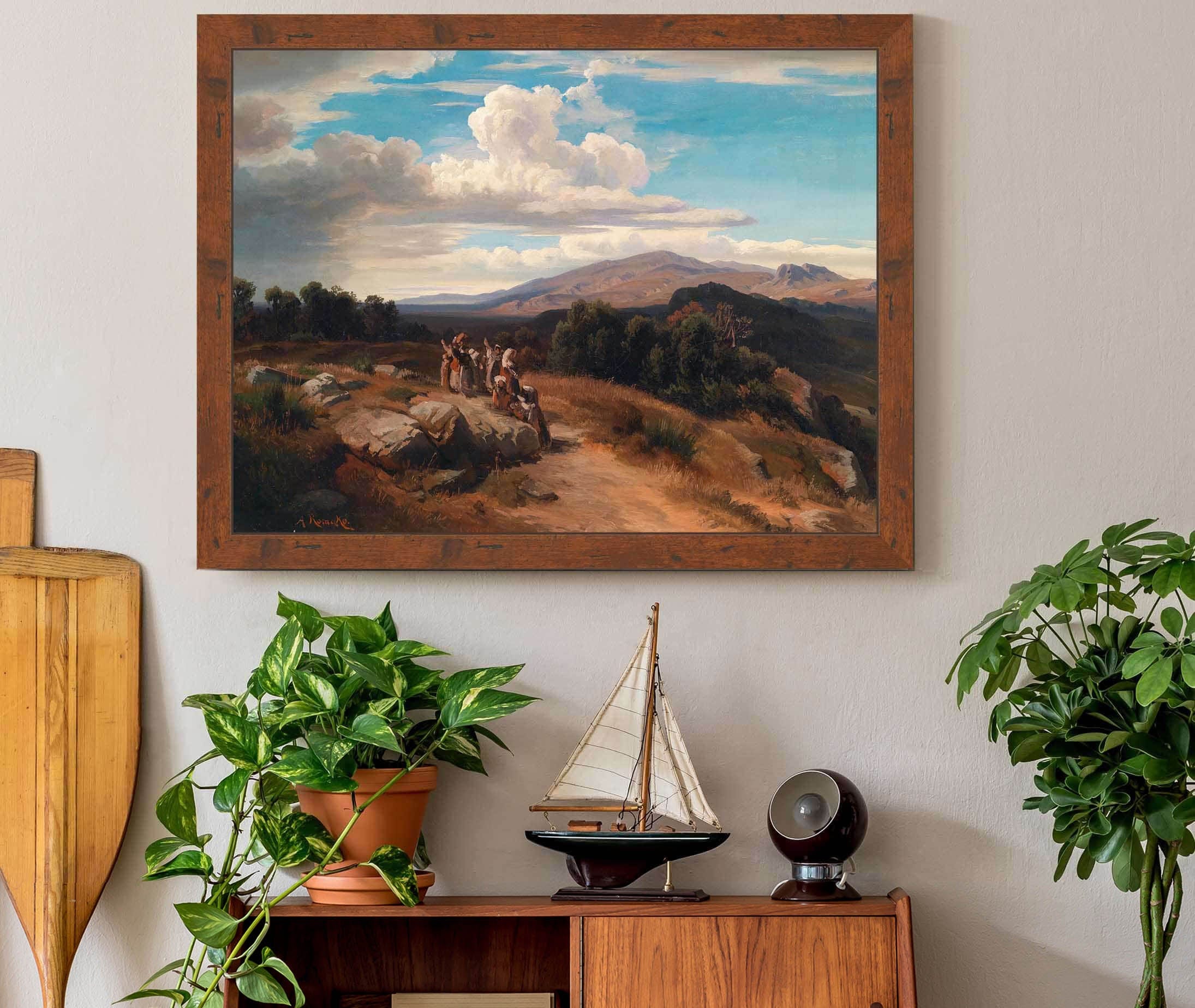 Spanische Landschaft by Anton Romako