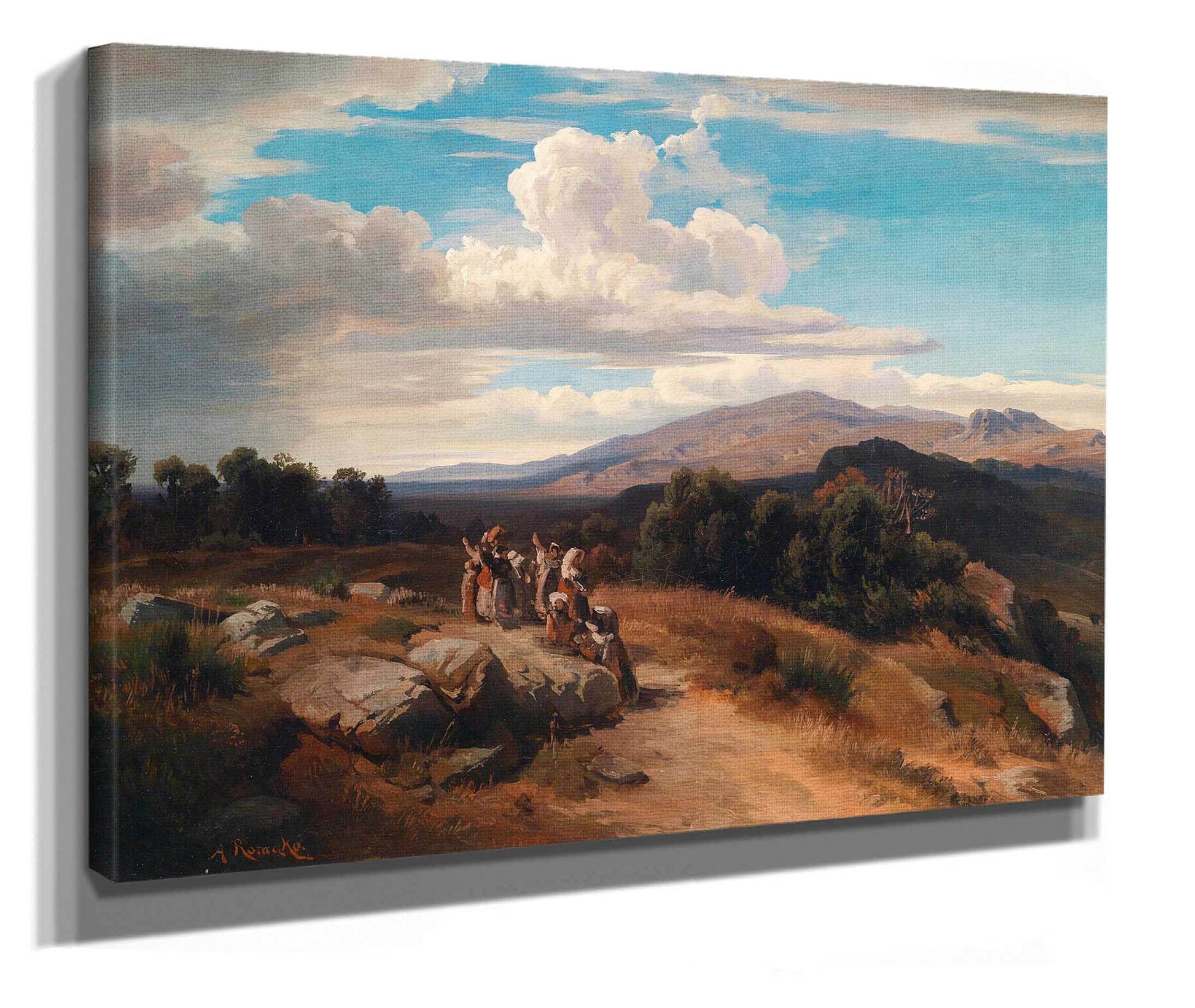 Spanische Landschaft by Anton Romako