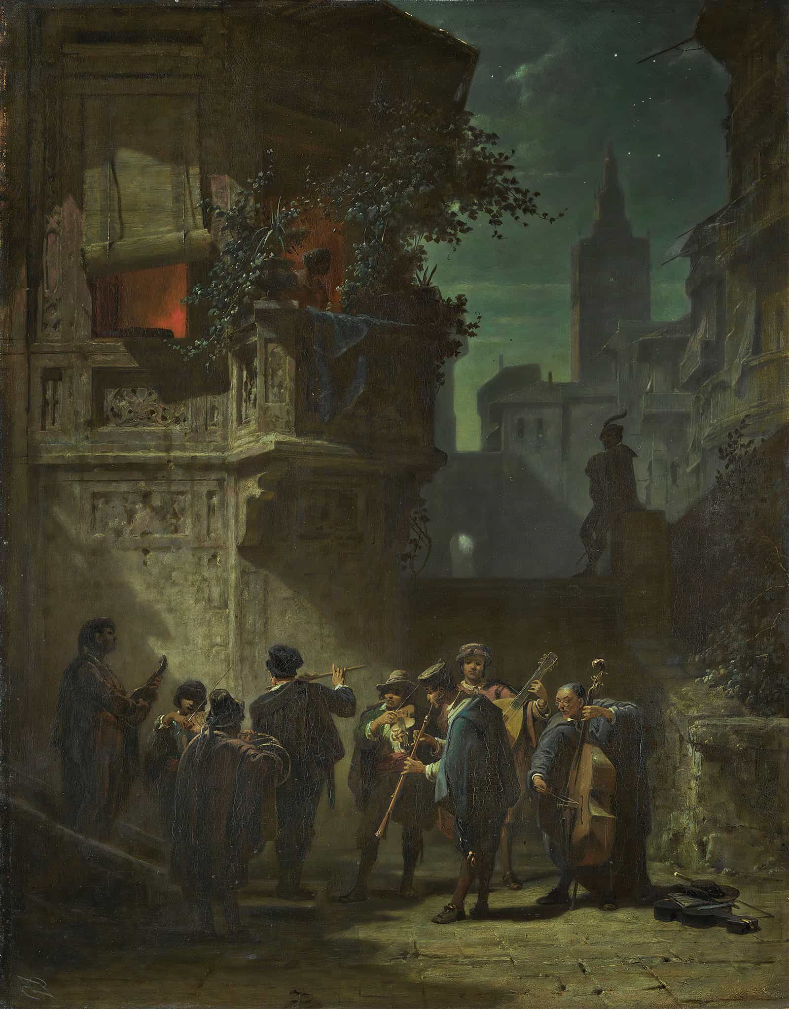 Spanisches Standchen Um by Carl Spitzweg
