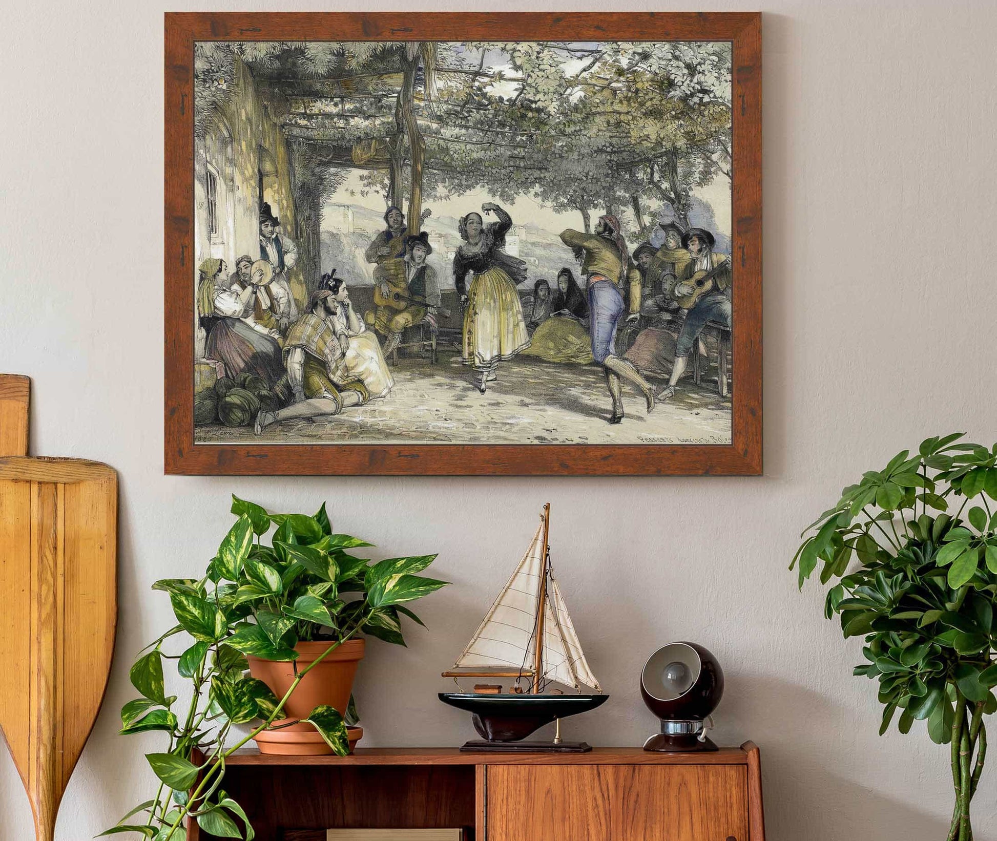 Spanish Peasants Dancing The Bolero by John Frederick Lewis