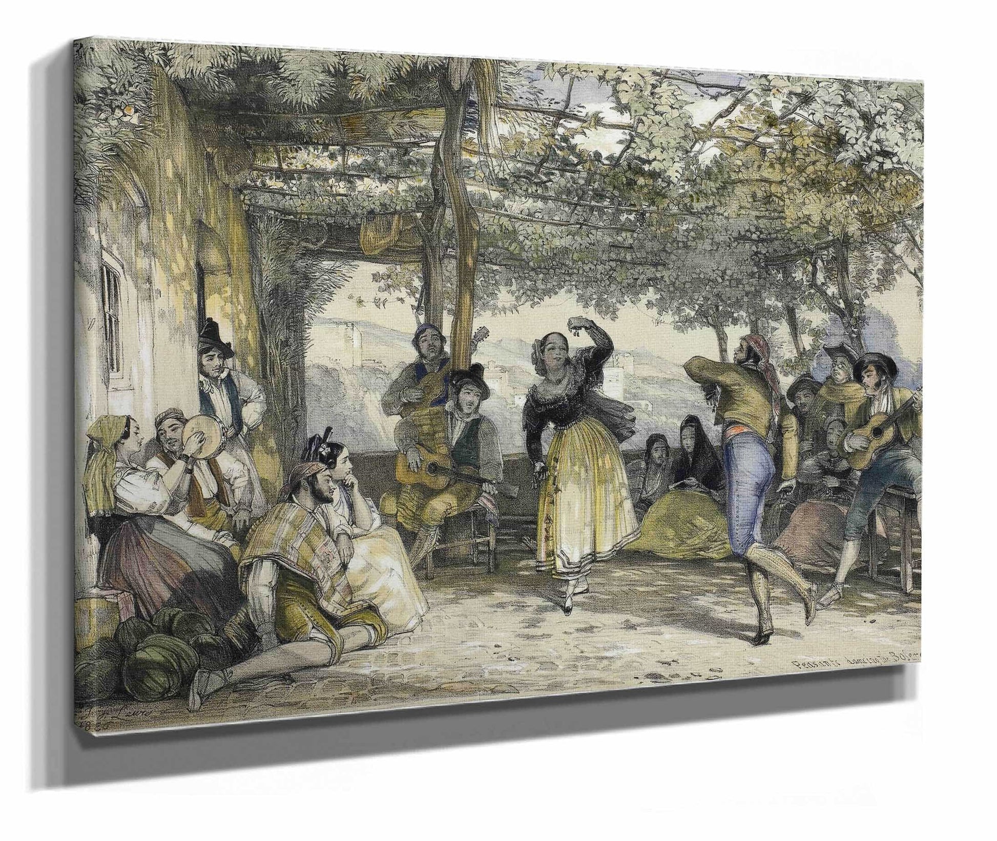 Spanish Peasants Dancing The Bolero by John Frederick Lewis