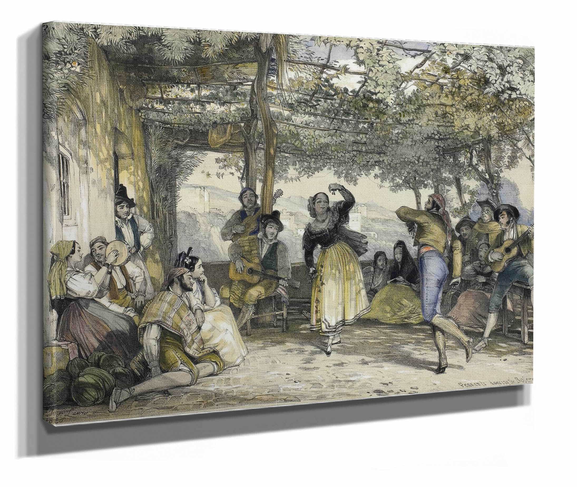 Spanish Peasants Dancing The Bolero by John Frederick Lewis
