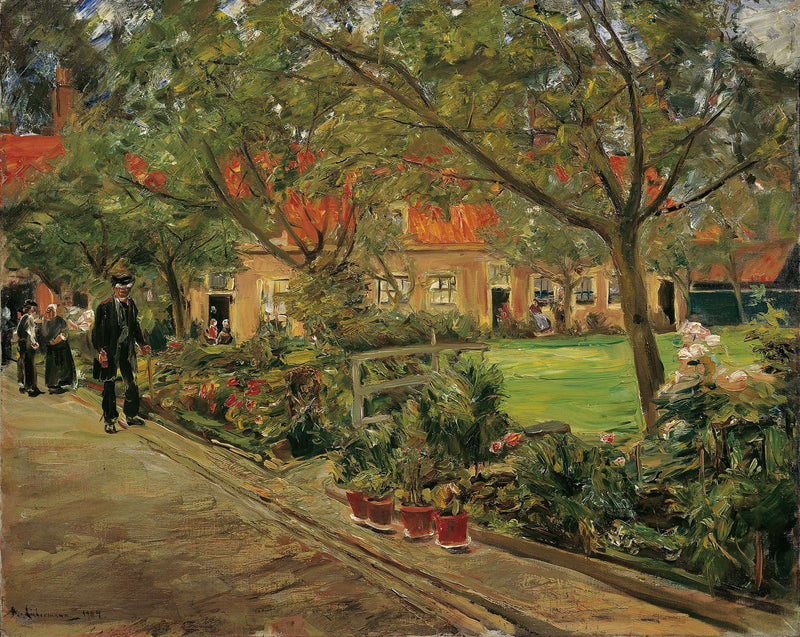 Spitalgarten In Edam by Max Liebermann