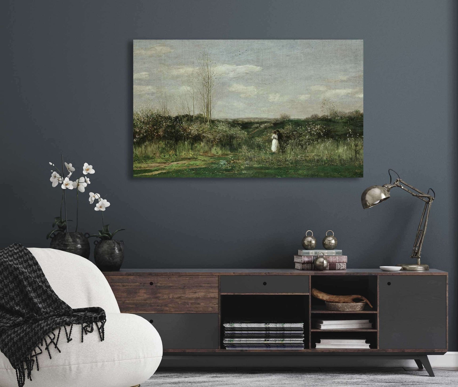 Spring Landscape by Charles Francois Daubigny