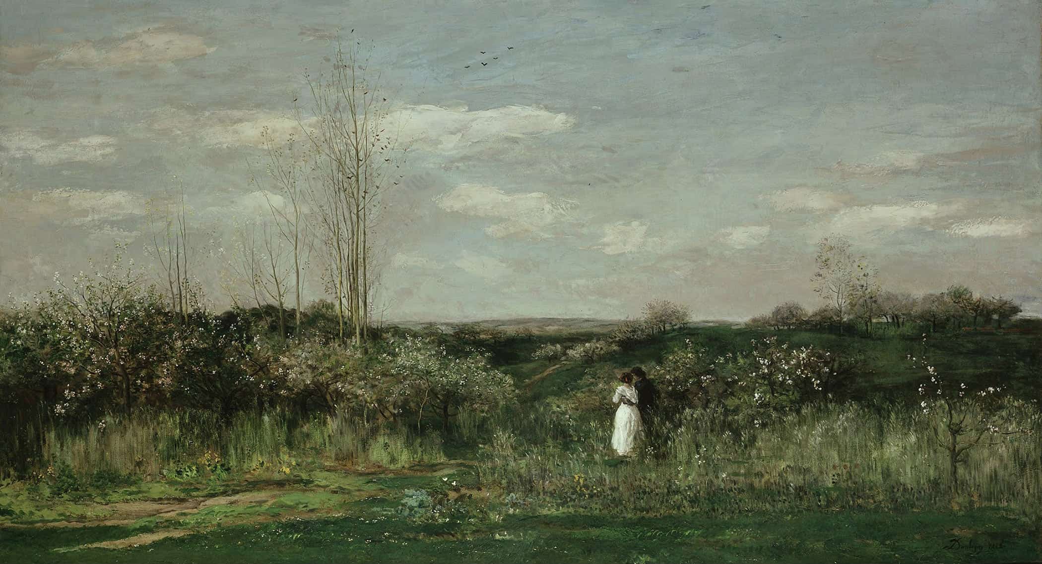 Spring Landscape by Charles Francois Daubigny