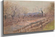 Spring Landscape Spring In An Orchard by Ladislav Mednyanszky