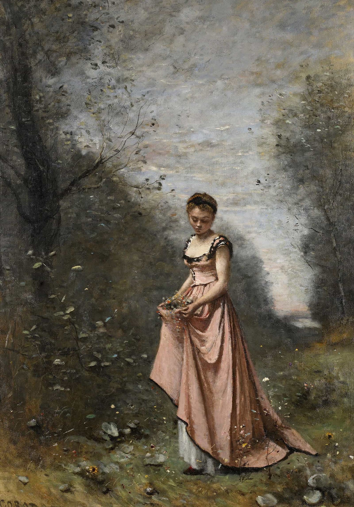 Springtime Of Life by Jean Baptiste Camille Corot
