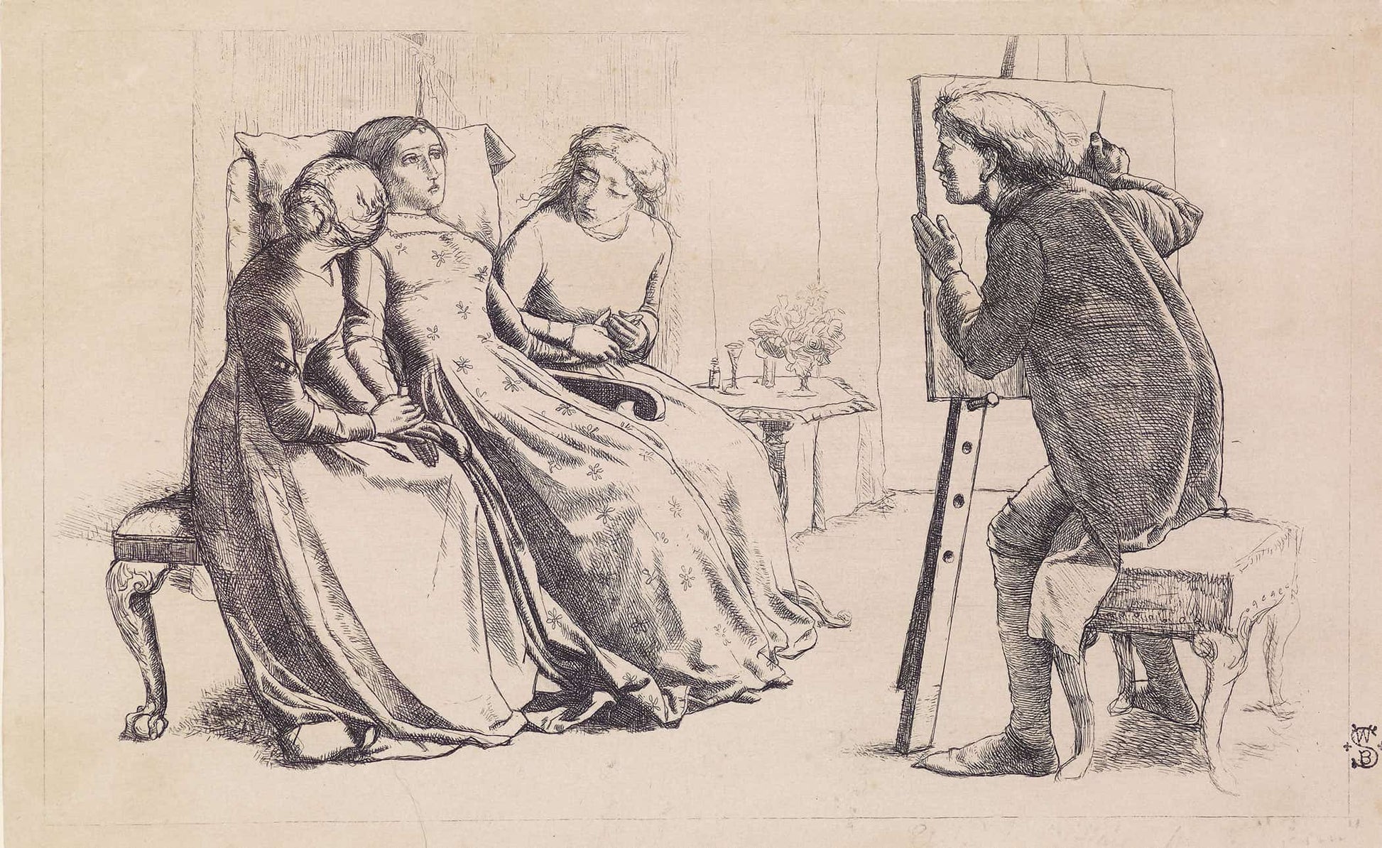 St Agnes Of Intercession by Sir John Everett Millais