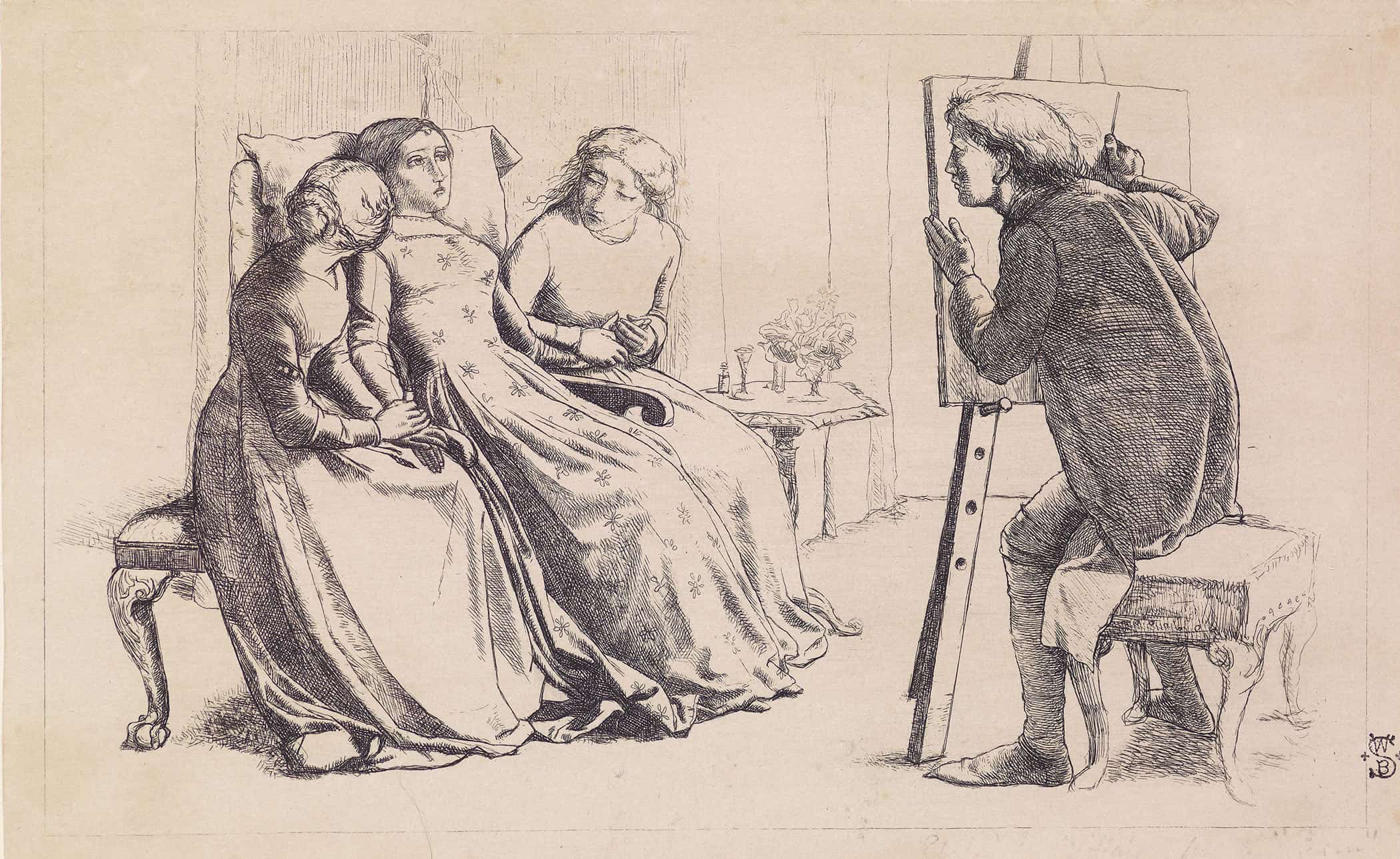 St Agnes Of Intercession by Sir John Everett Millais