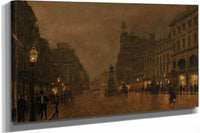 St Annes Square And Exchange Manchester by John Atkinson Grimshaw
