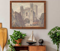 St Augustines Gate Canterbury Between And by Joseph Mallord William Turner