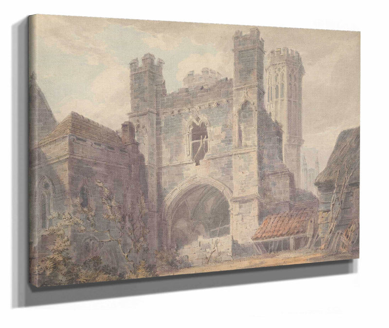 St Augustines Gate Canterbury Between And by Joseph Mallord William Turner